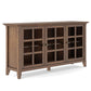 Acadian - Wide Storage Cabinet - Rustic Natural Aged Brown