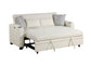 Bennett - 71"W Fabric Convertible Sleeper Loveseat with USB Charger and Cupholders