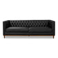 Fielder - Lether Sofa - Black