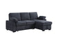 Mackenzie - Chenille Fabric Sleeper Sectional With Right-Facing Storage Chaise