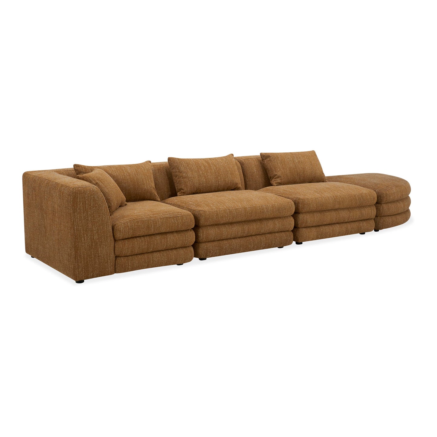 Lowtide - Linear Modular Sectional - Amber Glow