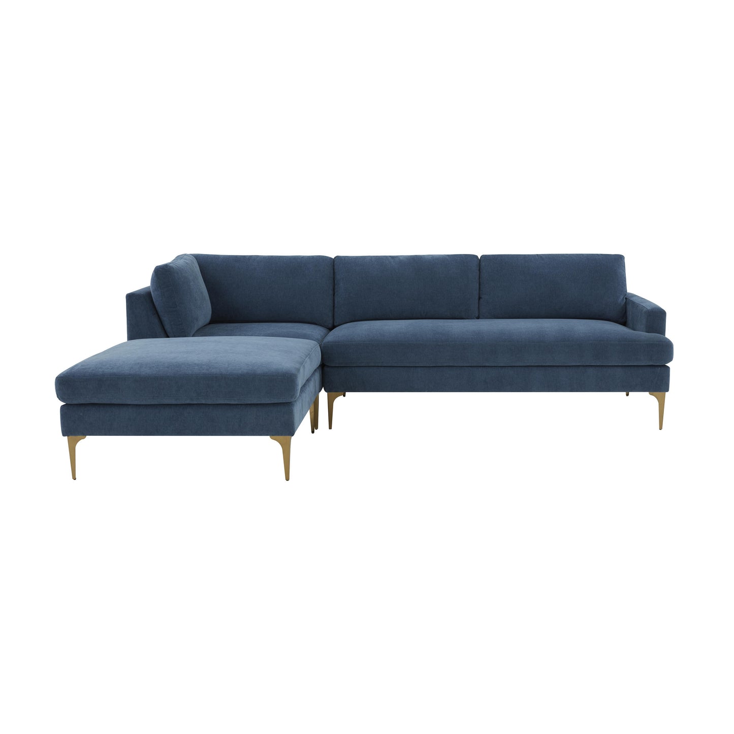 Serena - Velvet Chaise Sectional