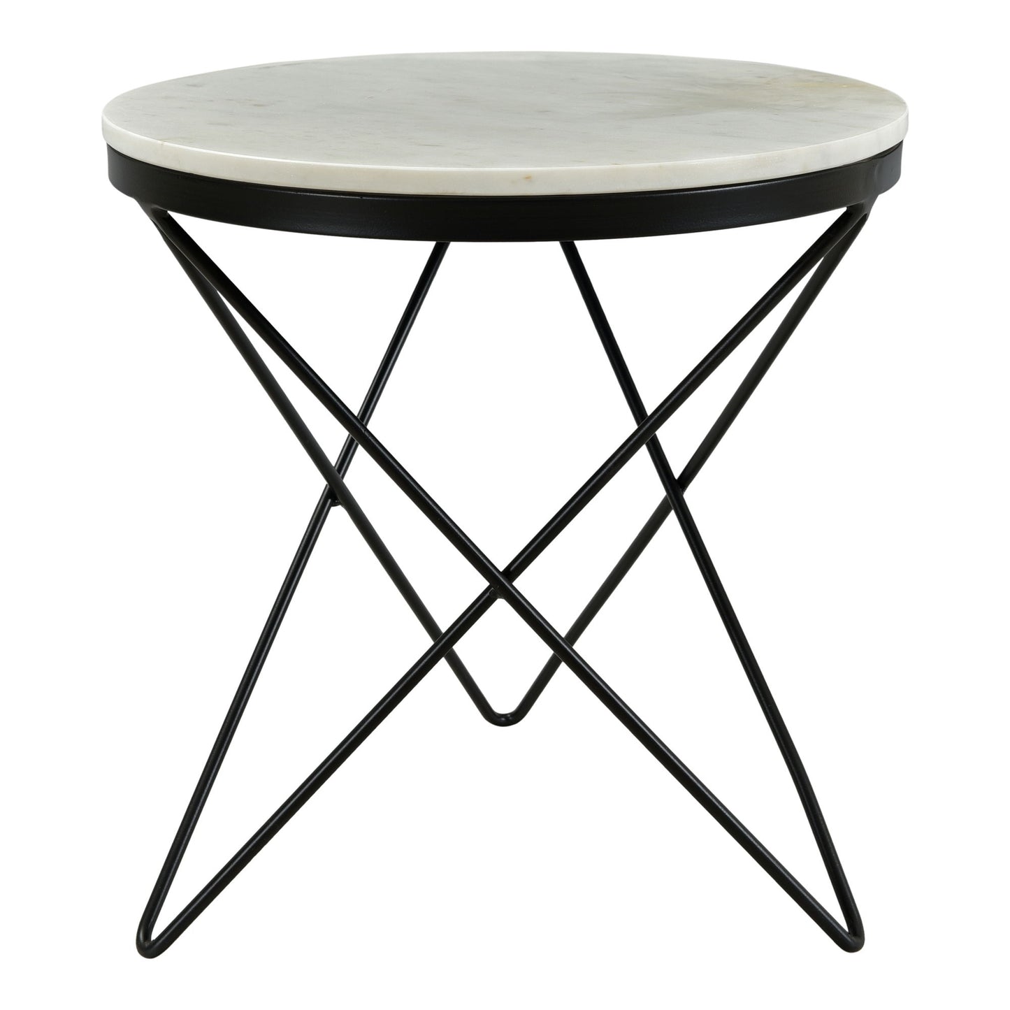 Haley - Side Table Black Base - Black