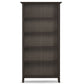 Amherst - Transitional 5 Shelf Bookcase - Brown