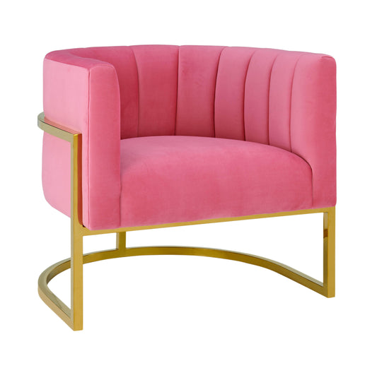 Magnolia - Velvet Chair - Rose Pink