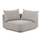 Rosello - Corner Chair - Light Gray