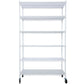 20" 6 Tier 6000Lbs Capacity Nsf Metal Shelf Wire Shelving Unit, Heavy Duty Adjustable Storage Rack With Wheels & Shelf Liners For Commercial Grade Utility Steel Storage Rack - White