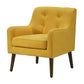 Ryder - Mid Century Modern Woven Fabric Tufted Armchair