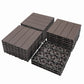 Plastic Interlocking Deck Tiles, Patio Flooring Outdoor Waterproof All Weather Use For Garden Poolside Front / Back Yard