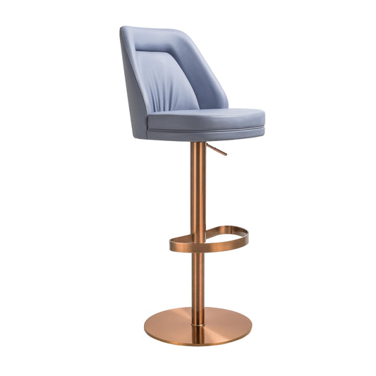 Maven - Adjustable Swivel Stool - Lavender Mist and Rose Gold