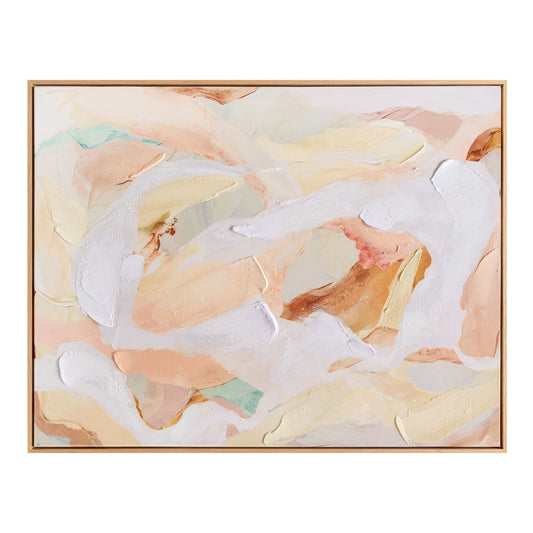 Solace - Framed Painting - Beige