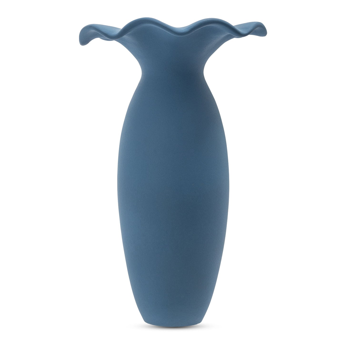 Ruffle - 16" Decorative Vessel - Light Blue