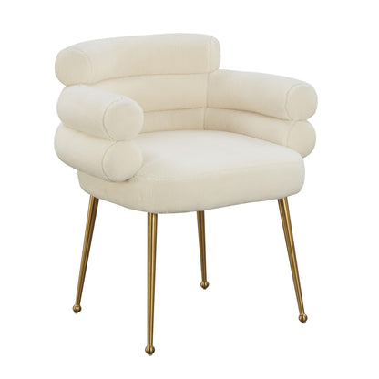 Dente - Faux Sheepskin Dining Chair