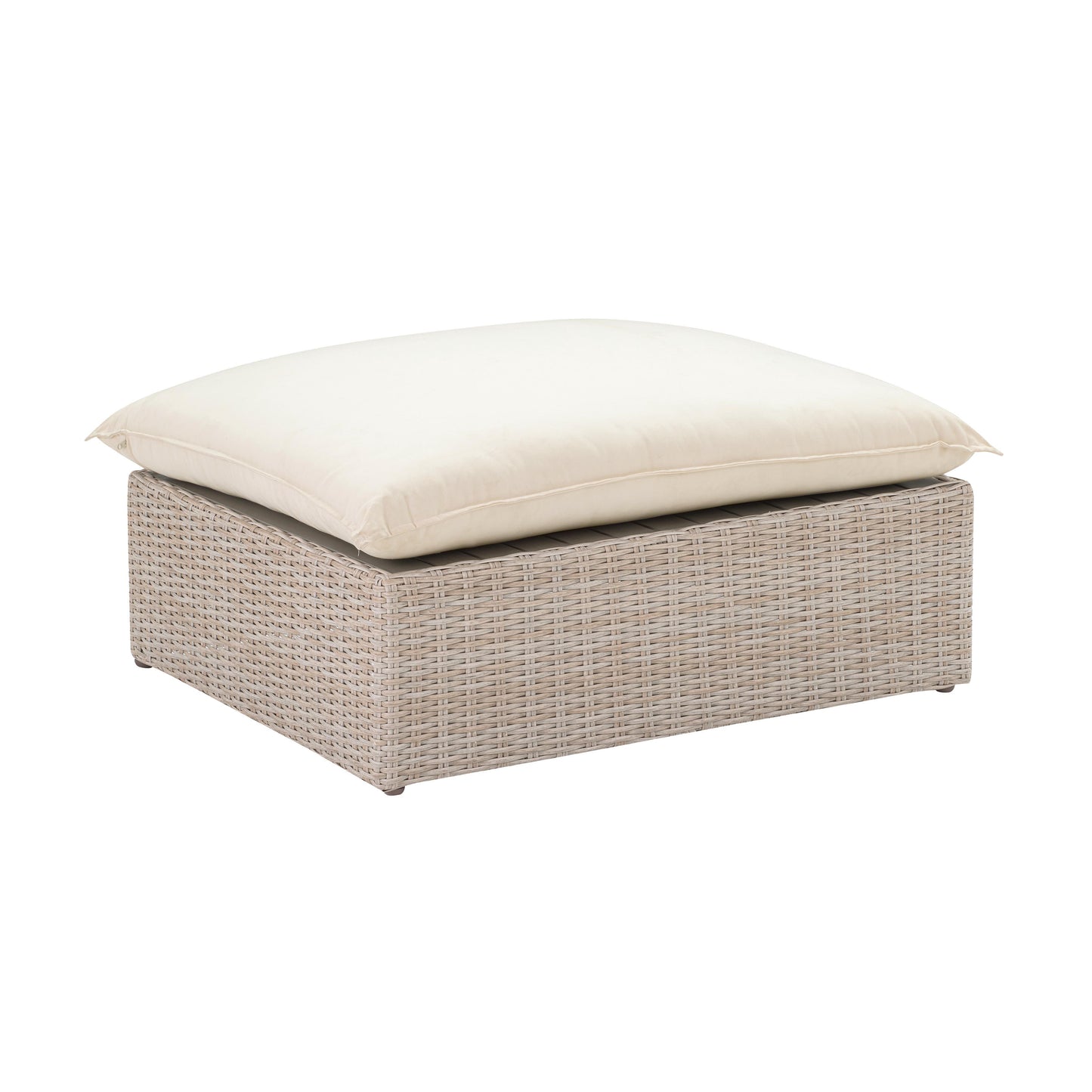 Cali - Wicker Outdoor Ottoman - Natural