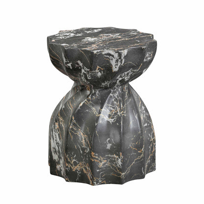 Turin - Faux Marble Indoor / Outdoor Concrete Stool