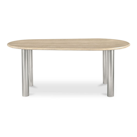 Fia - Dining Table Travertine - Beige