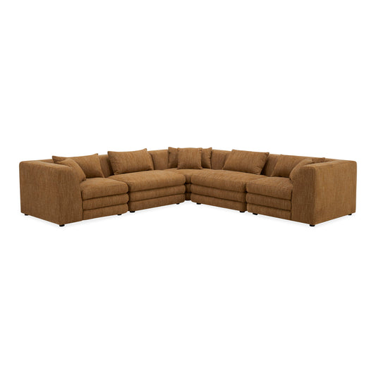 Lowtide - Classic L Modular Sectional - Amber Glow