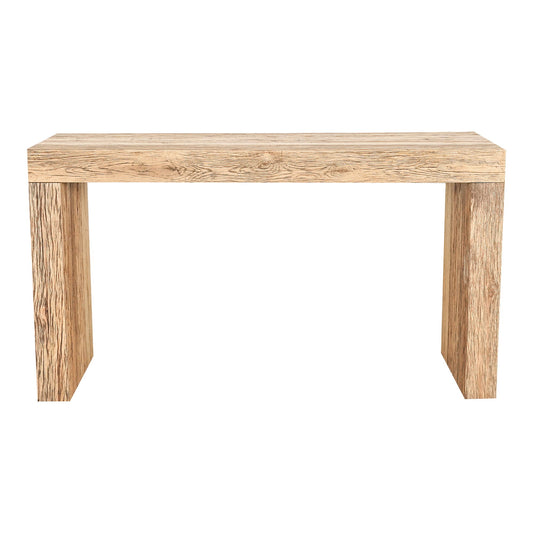 Evander - Console Table Aged Oak - Light Brown