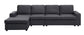 Bailey - Linen Reversible Modular Sectional Sofa Chaise