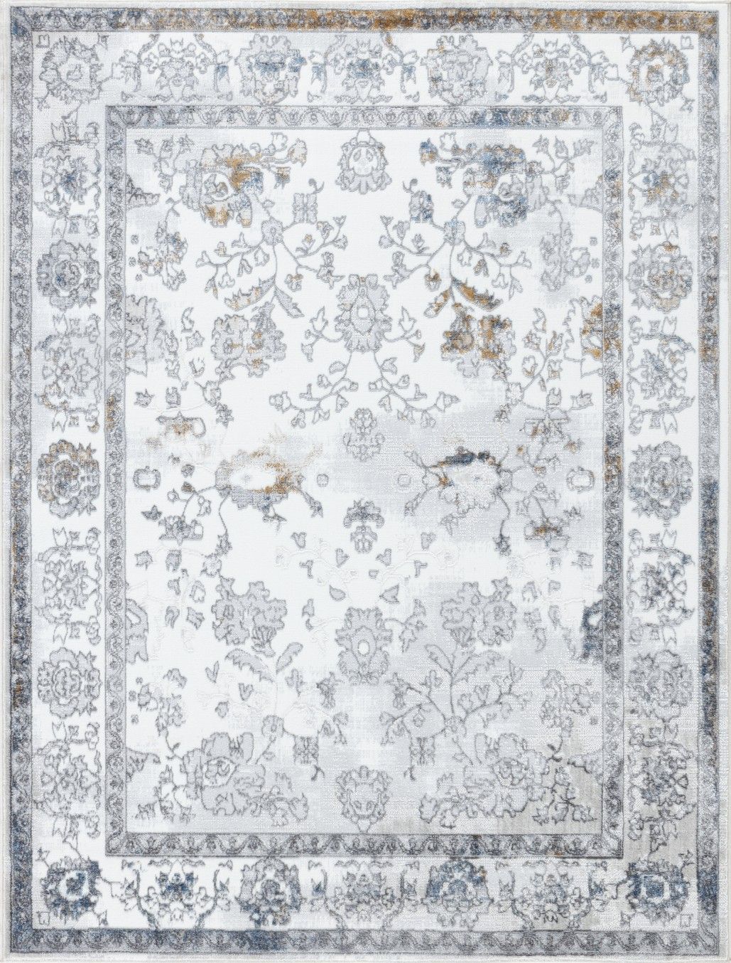 Legacy - 5'3" X 7' Area Rug - Multi, Gray