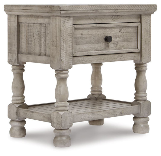 Harrastone - Gray - One Drawer Night Stand