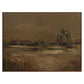 Ode - Framed Painting - Dark Brown