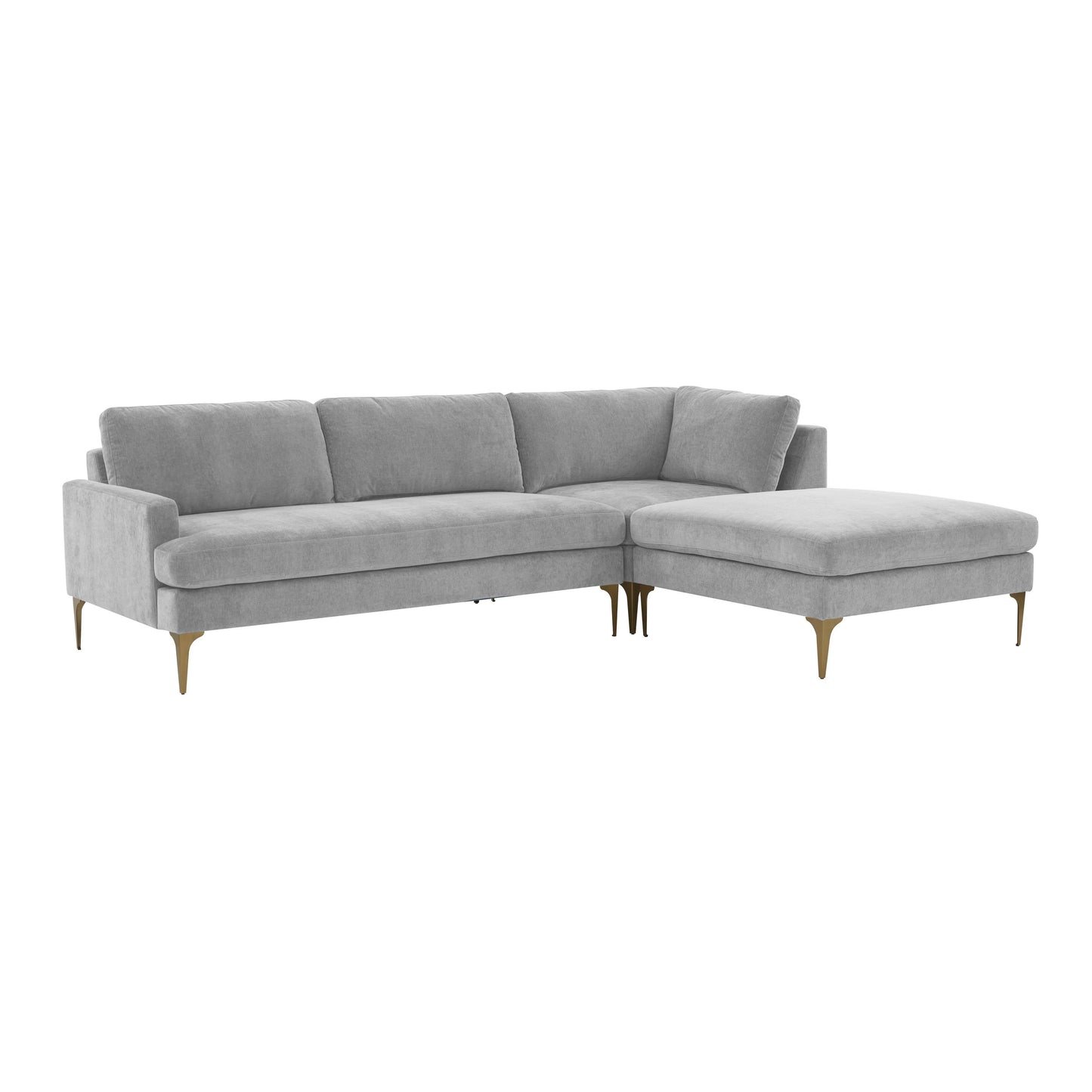 Serena - Velvet Chaise Sectional