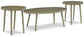 Swiss Valley - Beige - Outdoor Coffee Table With 2 End Tables