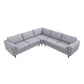 Amber - Velvet Corner Sectional Sofa