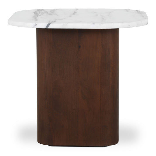 Dash - Accent Table - White Calacatta Marble