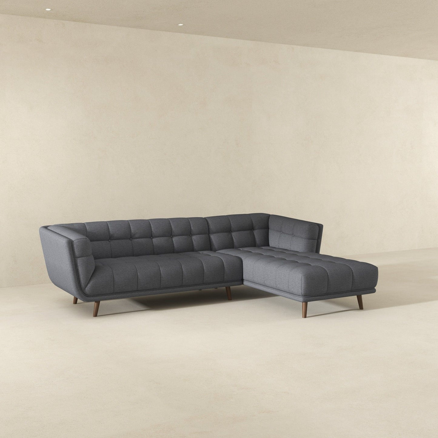 Addison - L Shape Sectional Sofa Tufted