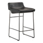 Starlet - Counter Stool Stool Leather (Set of 2) - Onyx Black