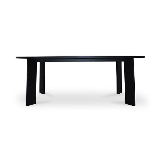 Delta - Oval Outdoor Dining Table - Black