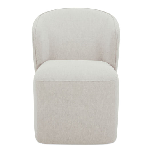 Larson - Rolling Dining Chair Performance Fabric - Helio Oyster