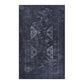 4' x 6' Area Rugs, Washable Rug, Low-Pile, Non-Slip, Non-Shedding, Foldable, Kid & Pet Friendly Area Rugs For Living Room, Bedroom, Kitchen, Dining Room Rug, Perfect Gifts - Black / Gray