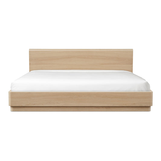 Round Off - Queen Bed - Natural Oak