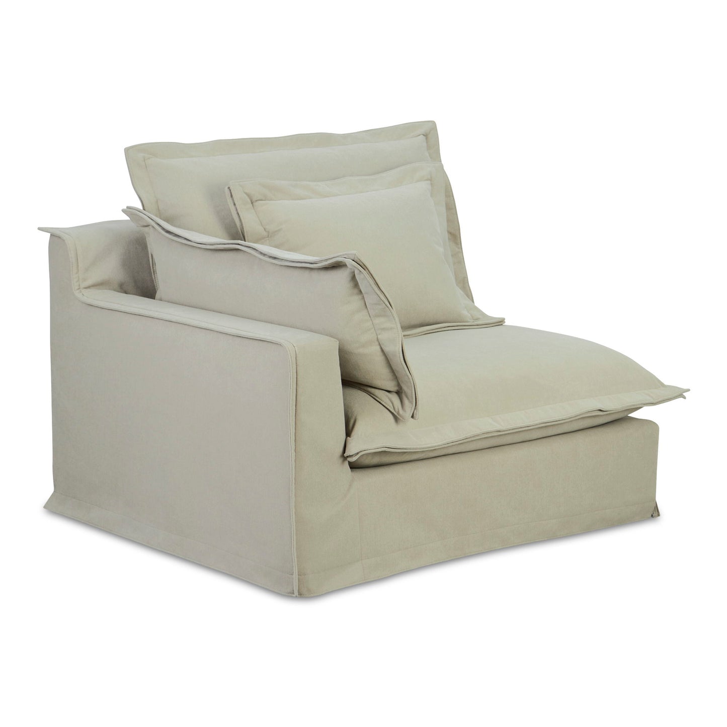 Olivia - Left Arm Facing Chair Performance Fabric - Sand