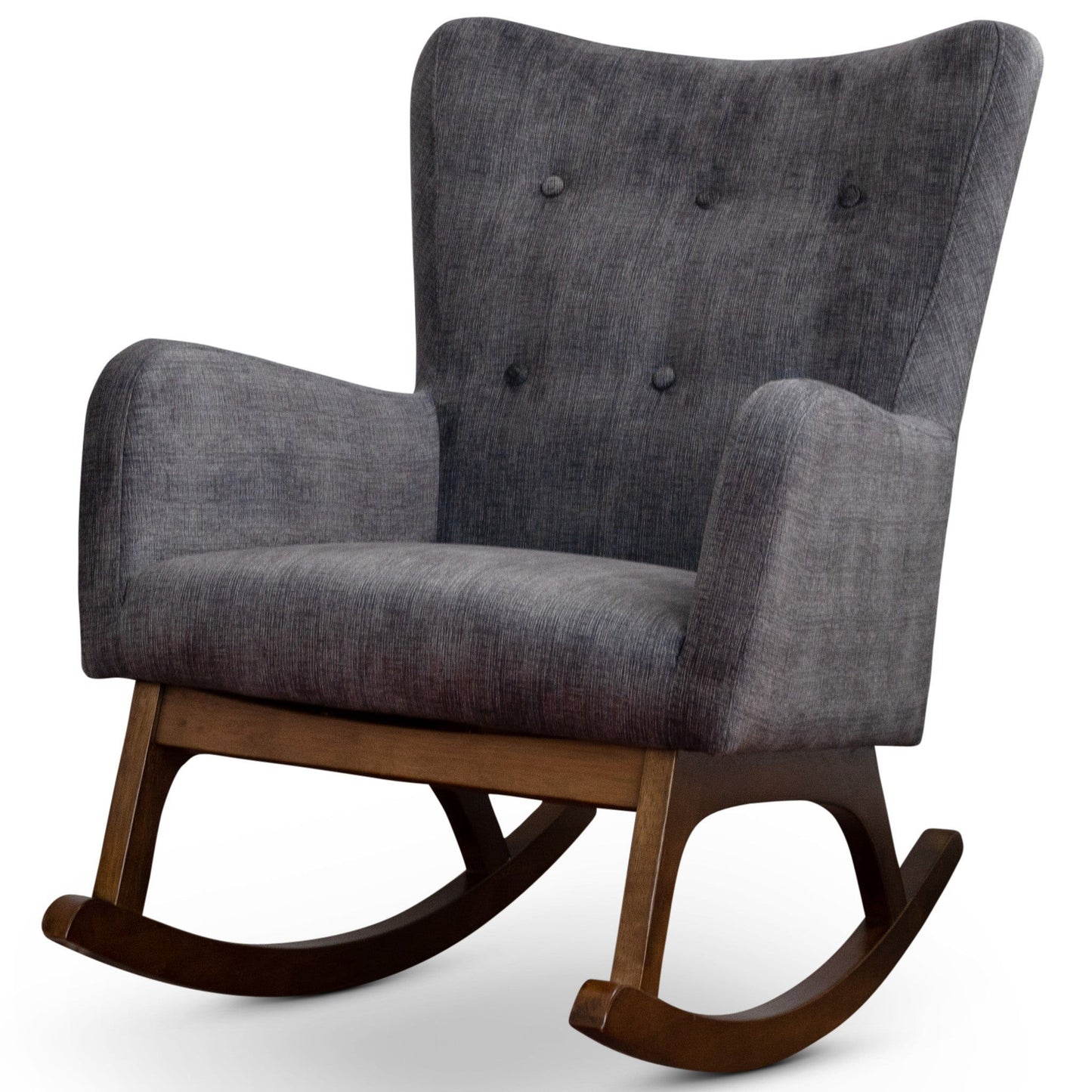 Alistair - Rocking Chair - Brown / Dark Gray