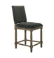 Everton - Fabric Counter Height Chair With Nailhead Trim - Gray