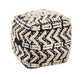 Mariel - Cotton Pouf - Black