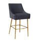 Beatrix - Pleated Velvet Stool