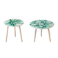 Side Tables (Set of 2) - White / Green