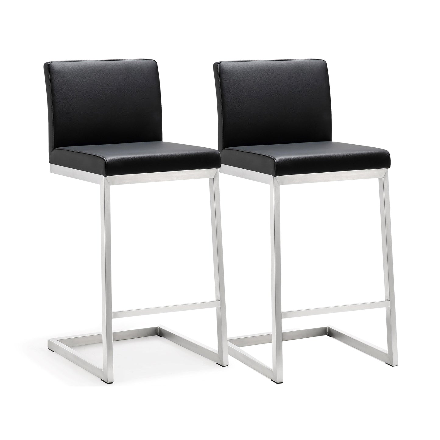 Parma - Stainless Steel Counter Stool (Set of 2)