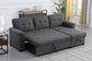 Lucca - Linen Reversible Sleeper Sectional Sofa With Storage Chaise