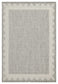 Sunshine - 2'7" X 7'3" Indoor, Outdoor Area Rug, Polypropylene - Silver