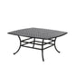 64" Square Dining Table - Dark Lava Bronze