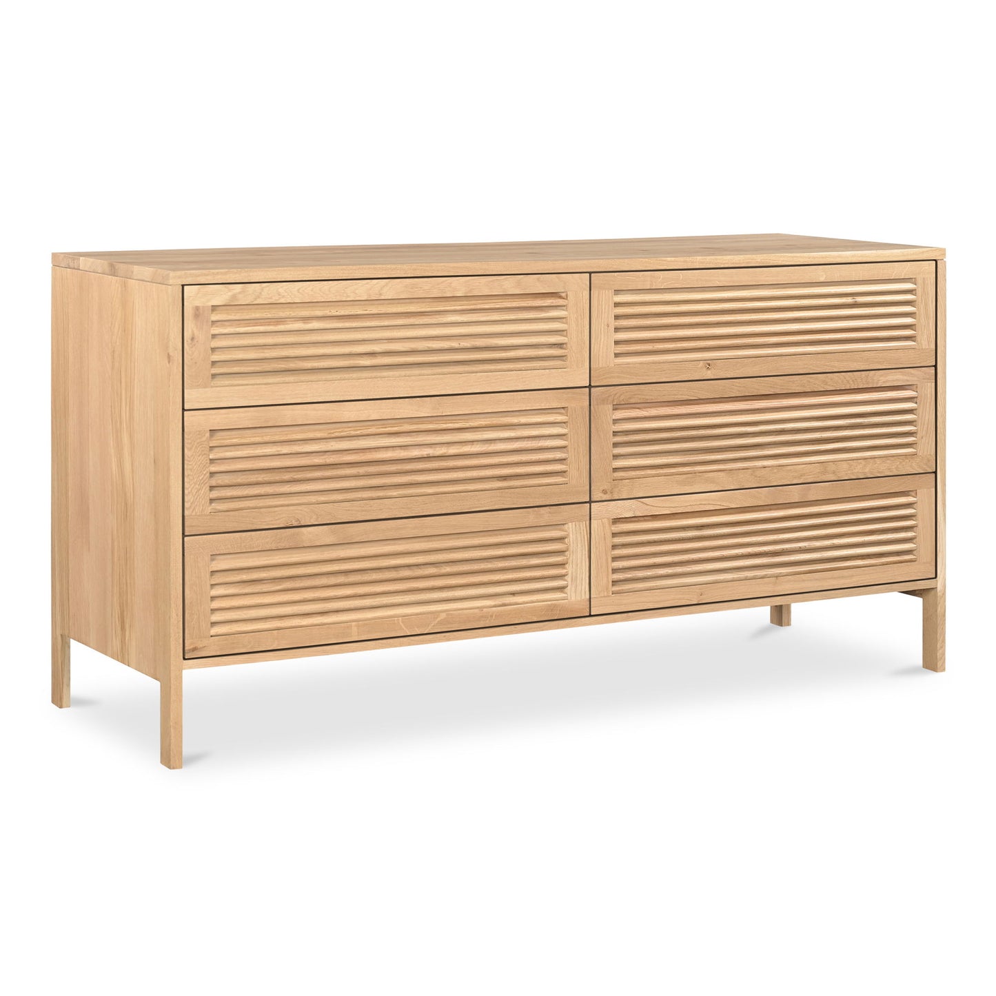 Teeda - 6 Drawer Dresser - Light Brown