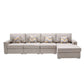 Nolan - 4 Piece Reversible Sectional Sofa Chaise With Interchangeable Legs