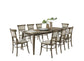 Bistro - Dining Table With Off White Fabric Dining Chairs