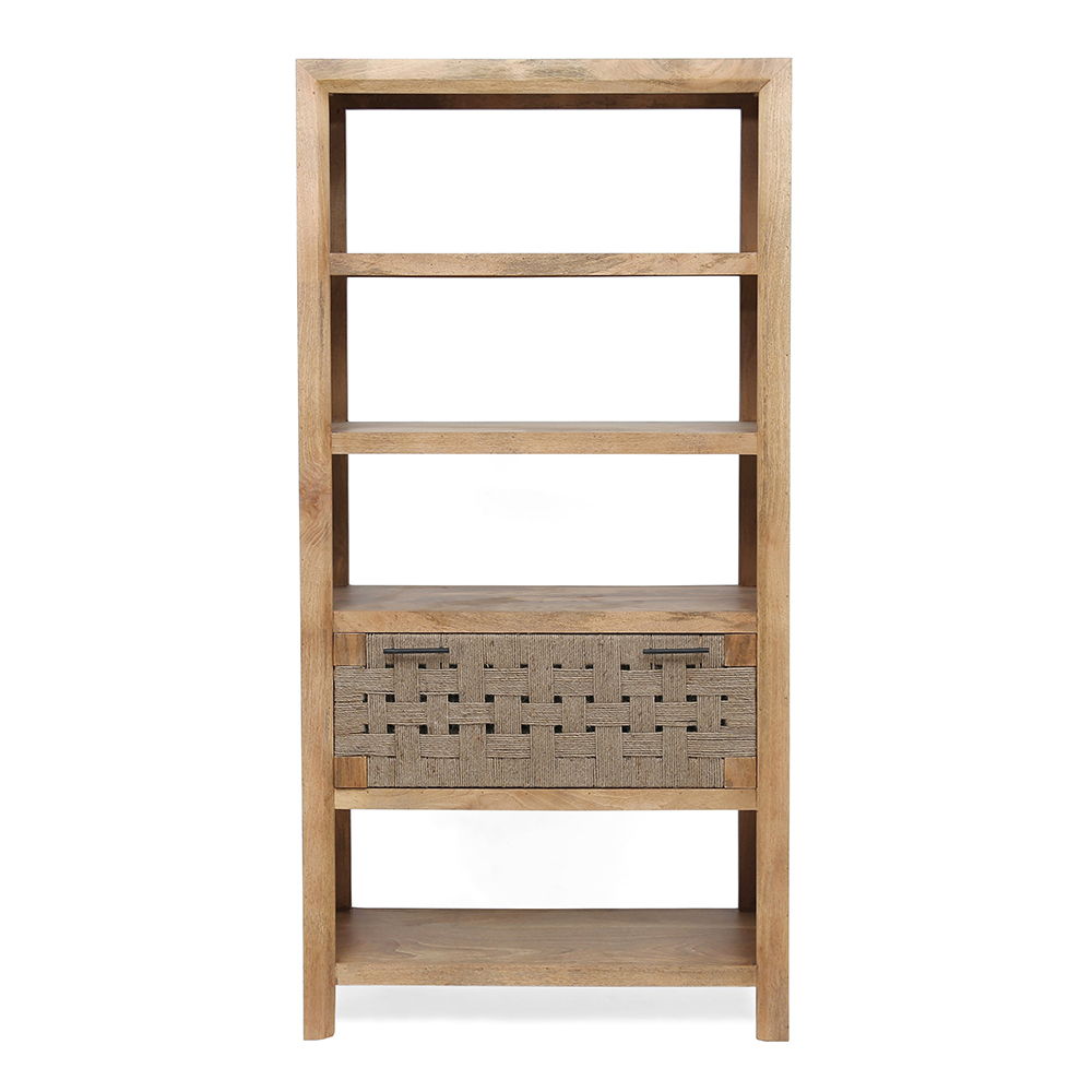 Shelf With Drawer - Natural